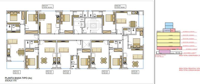 Apartamento de 1 dormitório com piscina, Bombinhas