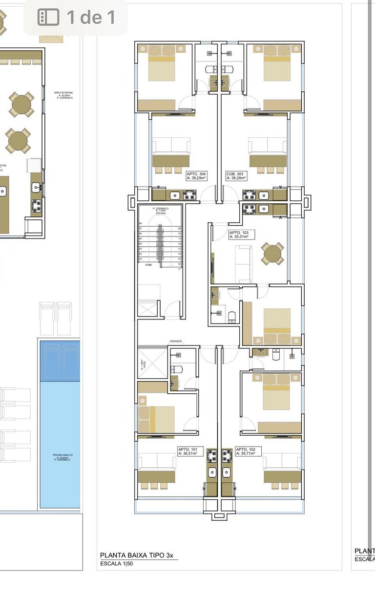 Apartamento frente mar 2 ambientes Mariscal - Bombinhas