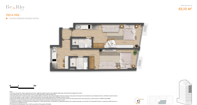 Apartamento studio em Copacabana - Rio de Janeiro