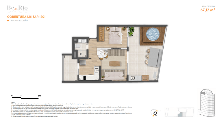 Apartamento studio em Copacabana - Rio de Janeiro