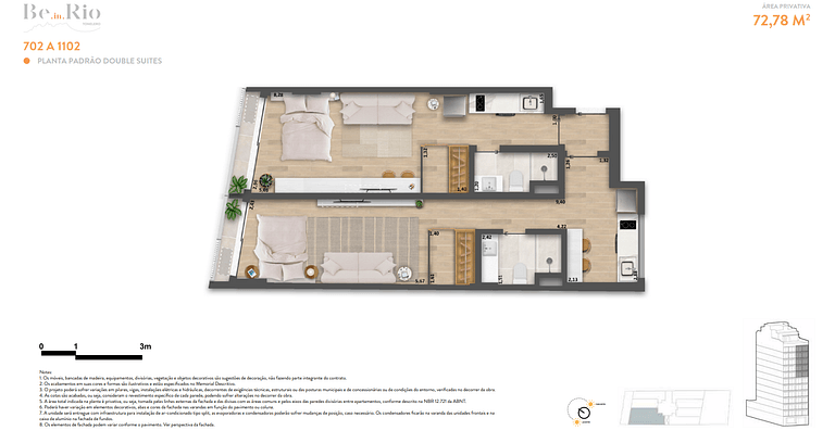 Apartamento studio em Copacabana - Rio de Janeiro