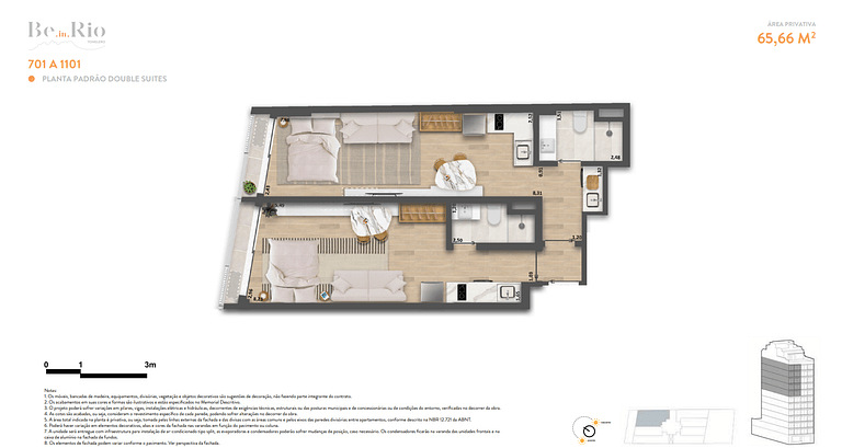 Apartamento studio em Copacabana - Rio de Janeiro