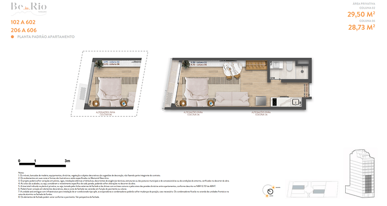 Apartamento studio em Copacabana - Rio de Janeiro